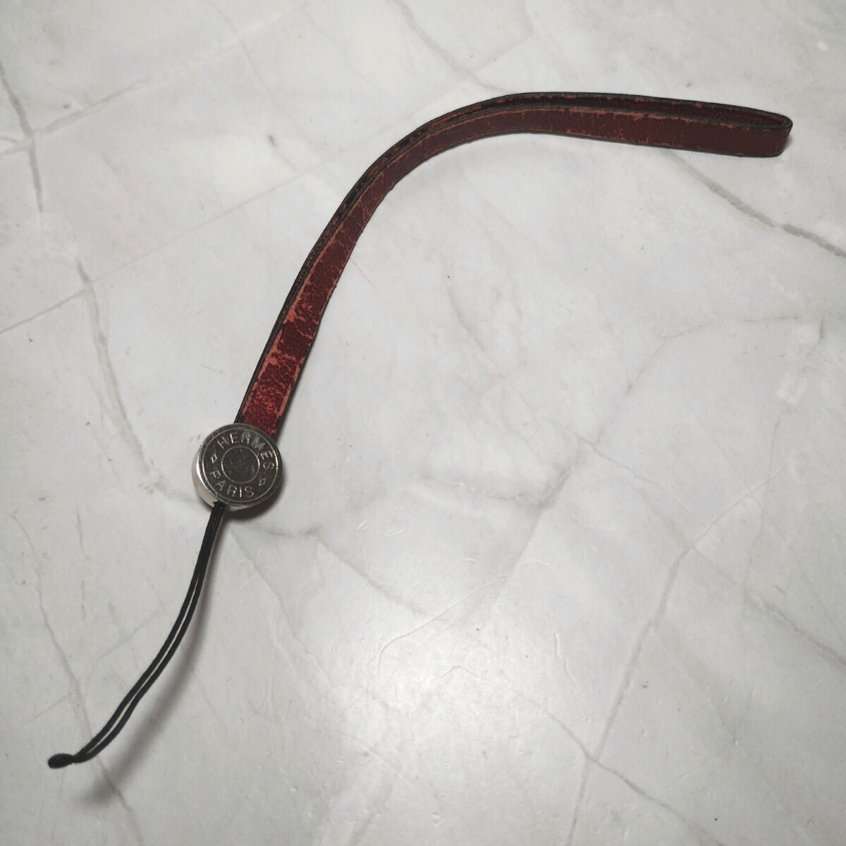 HERMES ストラップ セリエ 携帯ストラップ スマホストラップ レザー