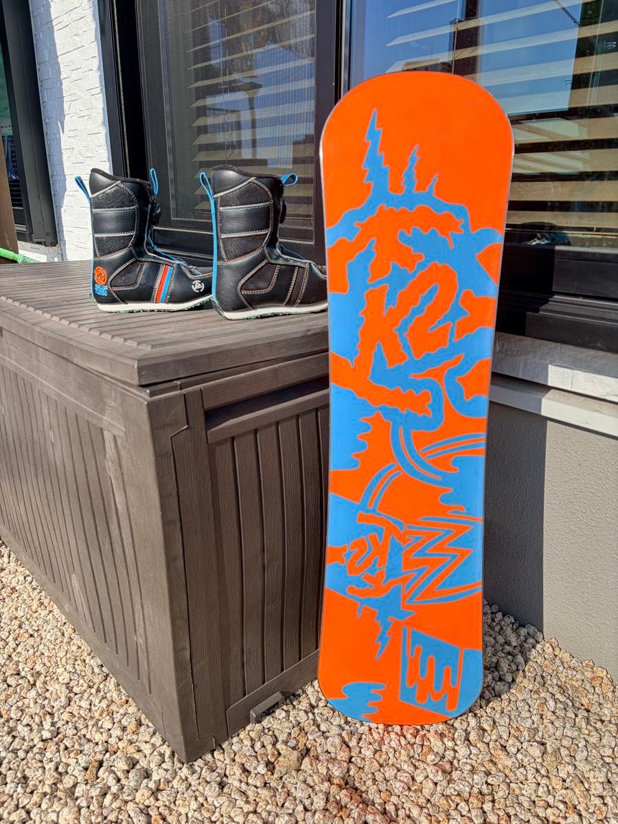K2 MINI TURBO 90 キッズ スノーボード ビンディング ブーツセット