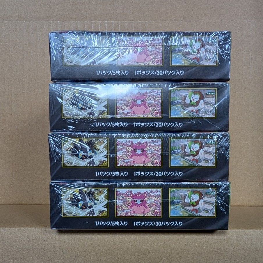 新品未開封・4BOX・全シュリンク付き】ポケモンカードゲーム MEGA 拡張