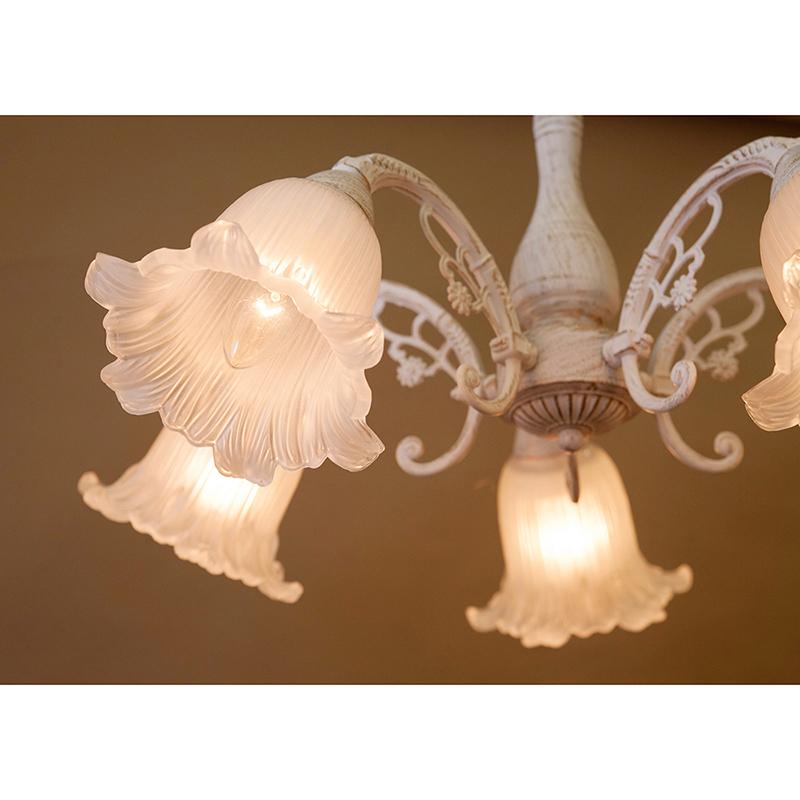 シーリングライト シーリングランプ シャンデリア フラワー ホワイト