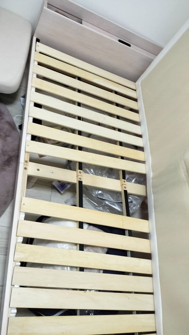 すのこベッド シングル 3段階高さ調整付き すのこベッド シングル 高さ調節 3段階 耐荷重 約200kg すのこ ベッド